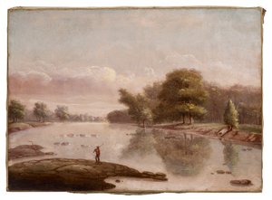 Tipton Island poblíž Logansport, Indiana